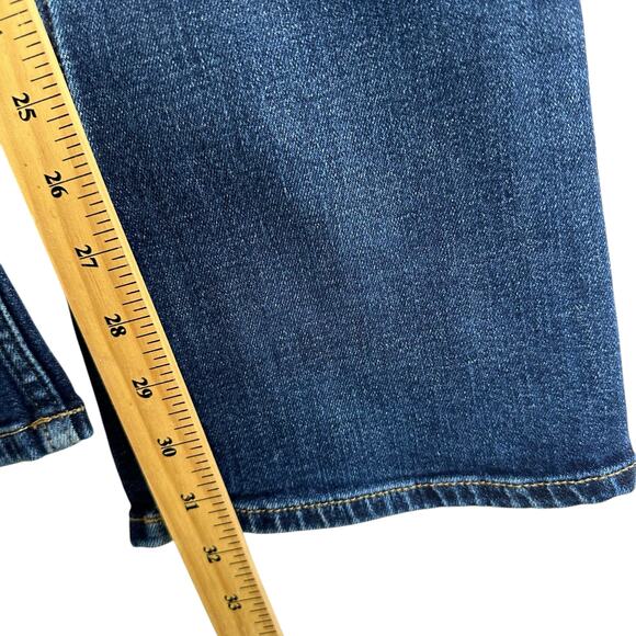 Wrangler Bootcut Jeans Women Sz 3/34 Dark Denim Low Rise Western Cowgirl Classic - Picture 7 of 11